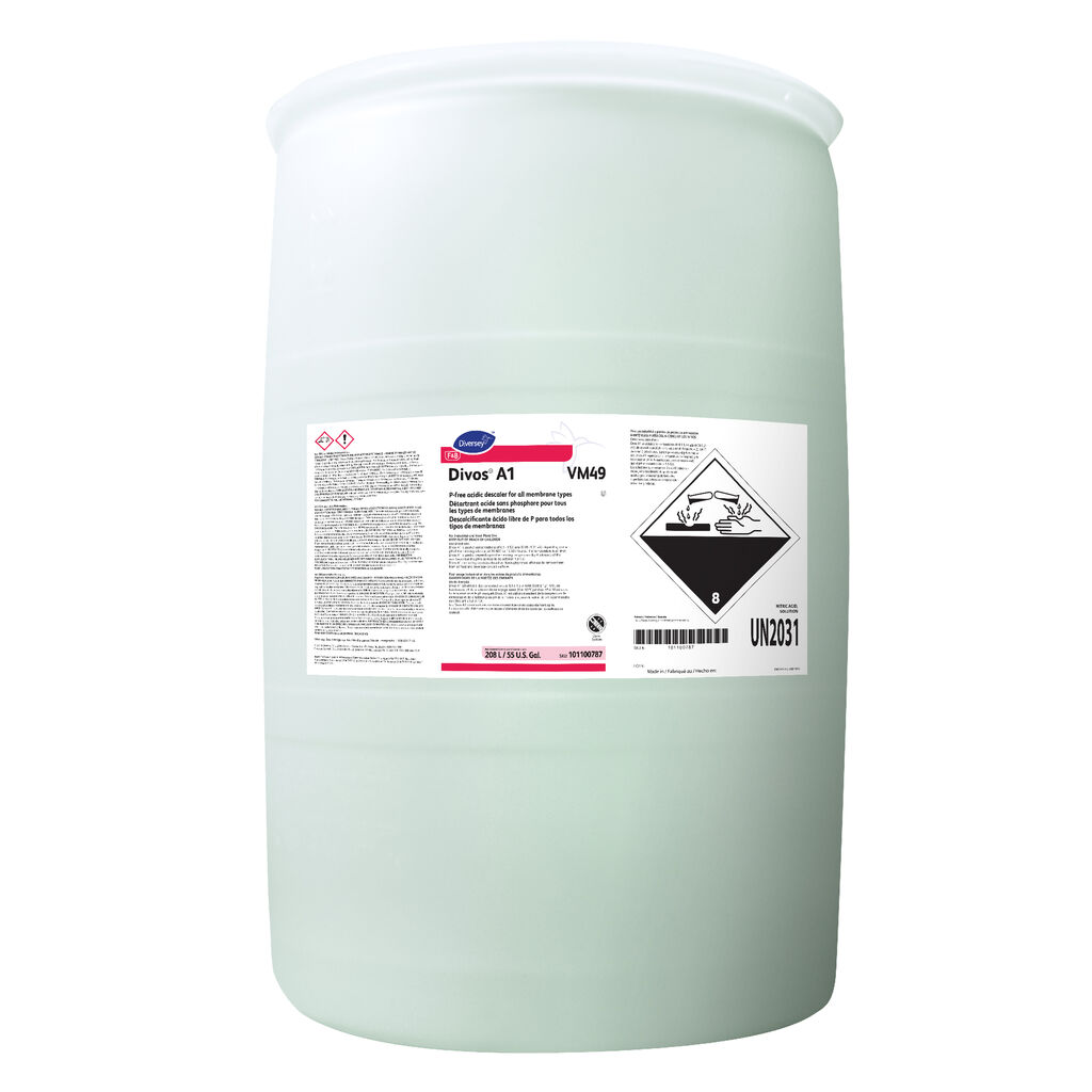 Divos® A1 VM49, 55gal - Détartrant acide sans P pour tous les types de membranes